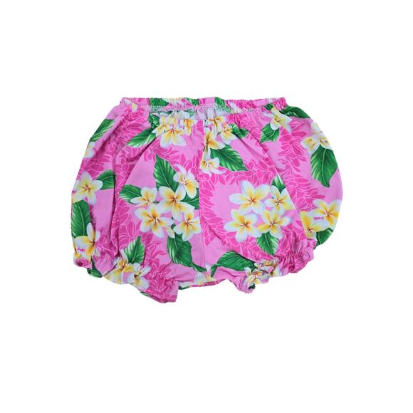 Baby Girl 2 Piece Hawaiian Set - Pink tie back top - Picture 4 of 5